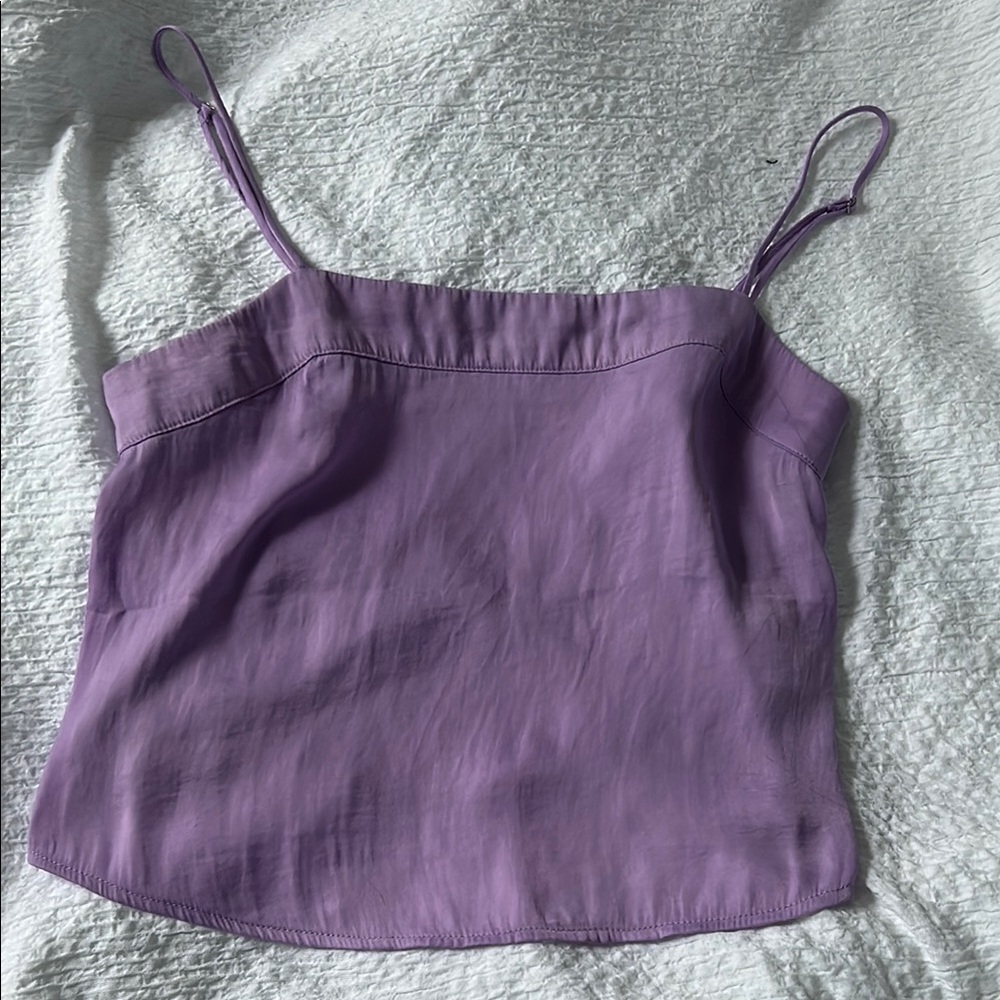 Urban Outfitters Purple Fitted Crop Camisole